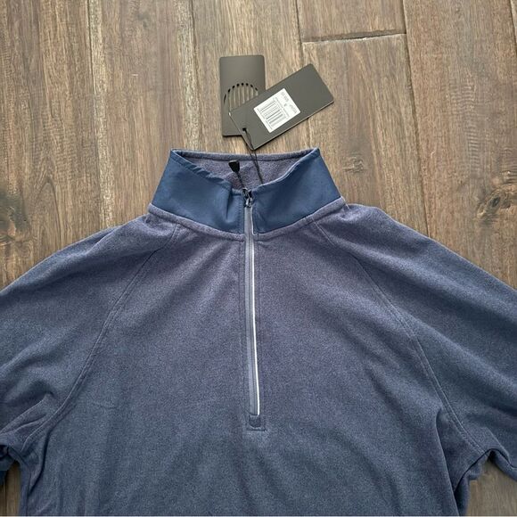 Motion Blue Half Zip Mock Neck Pullover S NWT - Picture 4 of 5